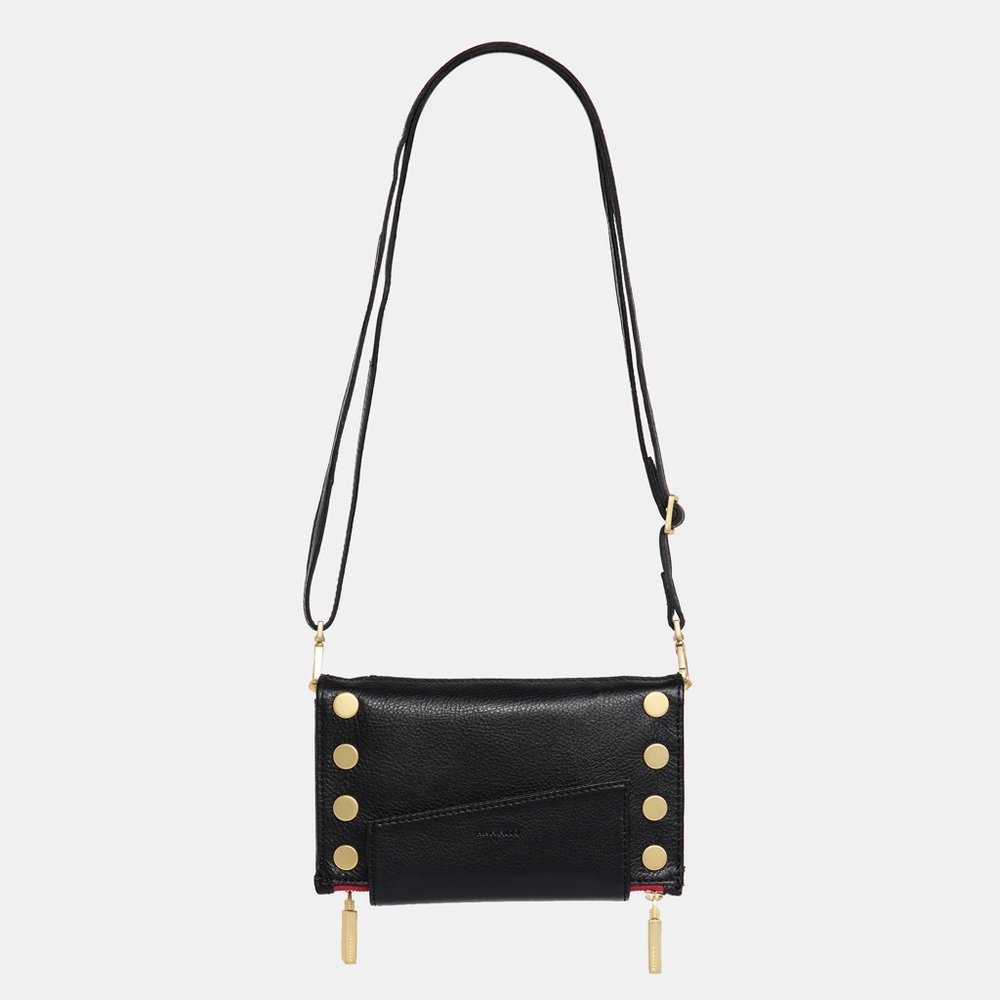 New Hammitt Leather Crossbody and Wallet
LEVY
Black/Brushed Gold Red Zip